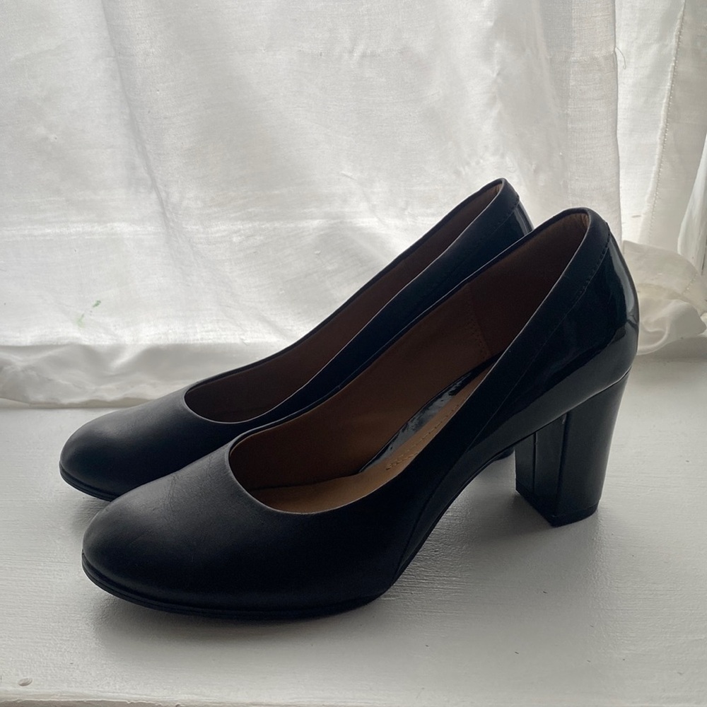 Clarks - Leather heels - Black -7.5